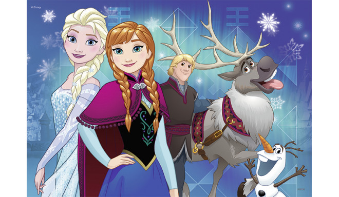 Ravensburger pusle 2x24 tk Lumekuninganna / Frozen - Anna ja Elsa sõbrad