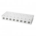 LOGILINK- Keystone Surface Mount Box 8 port UTP, white, blank