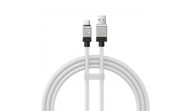 Baseus cable CoolPlay USB - USB-C 1m 100W white