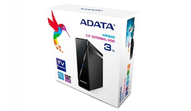 Adata external HDD 3TB HM900 3.5" USB 3.1, black