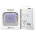 Guess case for AirPods Pro 2 GUAP2LSCHSU purple Silicone Heart Charm