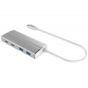 PremiumCord 10G SuperSpeed Hub USB-C to 2 x USB 3.2 A + 2 x USB 3.2 C, aluminum