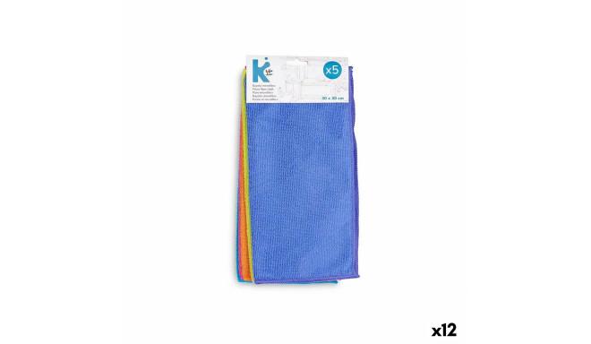 Cleaning cloths Multicolour 30 x 30 x 0,02 cm (12 Units)