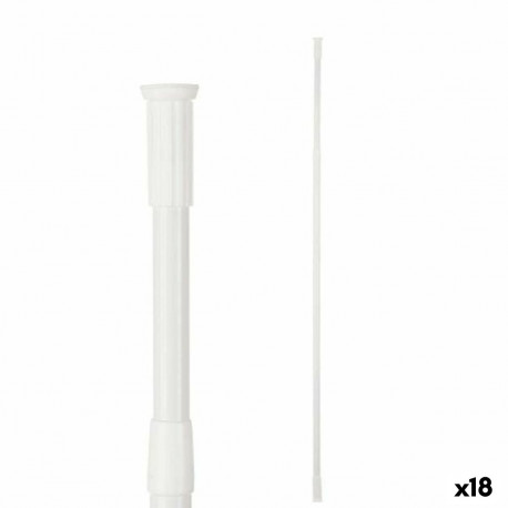 Extendable bar Berilo B0638 110-200CM B0638 110-200CM White Aluminium 200 x 2,2 x 2,2 cm For shower