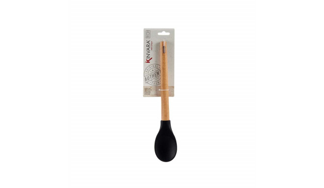 Ladle Black Silicone beech wood 6 x 1,8 x 30,5 cm (48 Units)