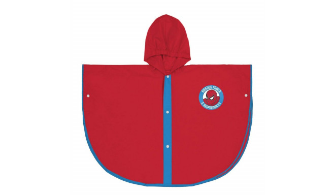 Waterproof Poncho with Hood Spider-Man Red - 5-6 Years