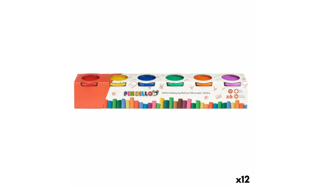 Modelling Clay Game Pincello 504 504 Yellow Blue Red Green Purple Orange (12 Units)