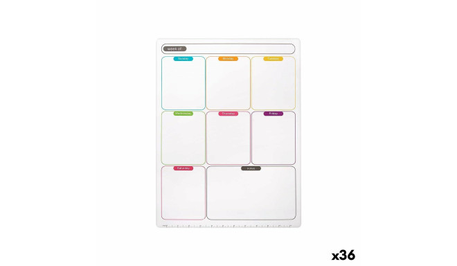 Weekly Planner A3 Magnet White (36 Units)