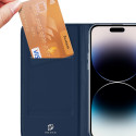 Peněženka Dux Ducis Skin Pro pro iPhone 15 Pro – modrá