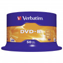 1x50 Verbatim DVD-R 4,7GB 16x Speed, matt silver