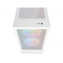 PC CASE NZXT H5 FLOW RGB MIDI TOWER WINDOW WHITE