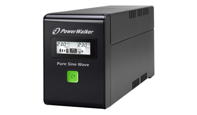 UPS POWERWALKER VI 800 SW FR LINE-INTERACTIVE 800VA 2X FRENCH OUTLETS USB-B LCD PURE SINE WAVE
