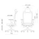 Task chair FULKRUM black leather