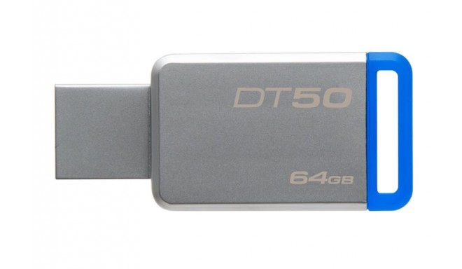 Kingston mälupulk 64GB DataTraveler 50 USB 3.0, hall