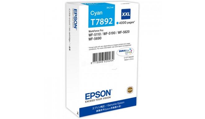 Ink cartridge Epson T7892 XXL Ink Cartridge, Cyan