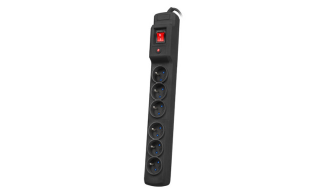 SURGE PROTECTOR ARMAC MULTI M6 5M 6X FRENCH OUTLETS BLACK