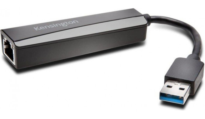 Kensington adapter USB 3.0 - Ethernet K33981WW, black