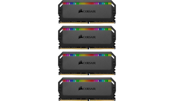 Corsair DDR4 - 64 GB -3600 - CL - 16 - Quad-Kit, Dominator Platinum RGB (black, CMT64GX4M4Z3600C16)