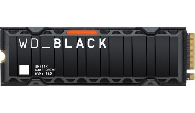 WD Black SN850X NVMe SSD 2 TB (black, PCIe 4.0 x4, NVMe, M.2 2280, heatsink)