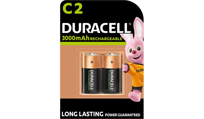 Duracell NiMH C HR14 2er, battery (2 pieces, C (Baby))