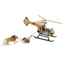 Schleich Wild Life Helicopter animal rescue, play figure