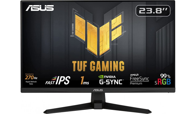 Asus TUF Gaming VG249QM1A - 24 - FullHD, G/Free Sync, IPS, 270Hz panel, black