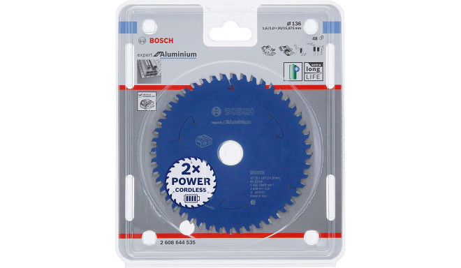 Bosch circular saw blade Expert for Aluminum, 136mm