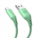 Tellur Silicone USB to Lightning Cable 3A 1m Green