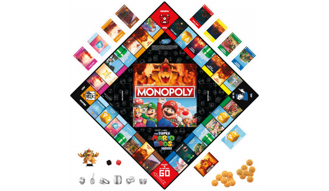 MONOPOLY Lauamäng Super Mario Movie, inglise keeles