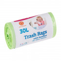 McLean trash bags with handles, 30l, 25pcs, green