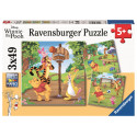 Ravensburger pusle 3x49 tk Karupoeg Puhh - Spordipäev