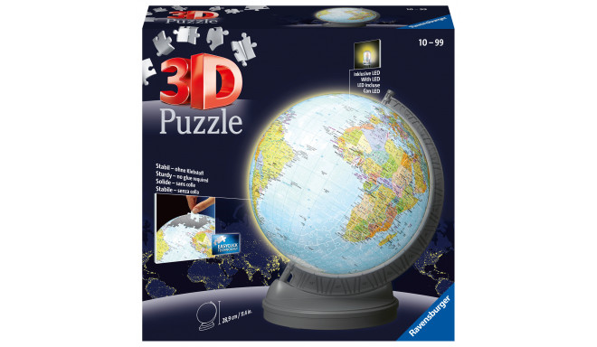 Ravensburger 3D puslepall valgustusega 540 tk Gloobus