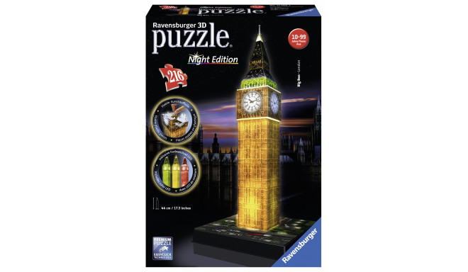 Ravensburger 3D pimedas helendav pusle Big Ben 216 tk