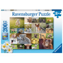 Ravensburger pusle 200 tk Loomalapsed
