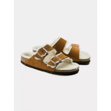 Birkenstock Arizona Shearling Mink W 1001135 Flip-Flops (39)