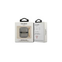 Guess TPU Printed Stripe Case for Airpods 1|2 Black