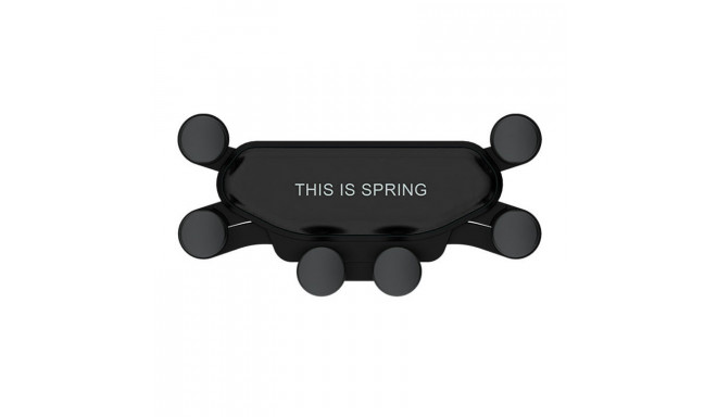 Car holder - gravity SPRING from 4,7’ air vent mount black