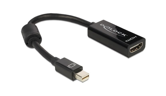 DISPLAYPORT MINI(M) 1.1->HDMI(F) ADAPTER CABLE 12CM BLACK DELOCK