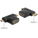 Delock adapter HDMI-A - HDMI-C + HDMI-D, must (65446)