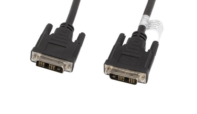 DVI-D(M)(18+1)->DVI-D(M)(18+1) CABLE 3M BLACK SINGLE LINK LANBERG