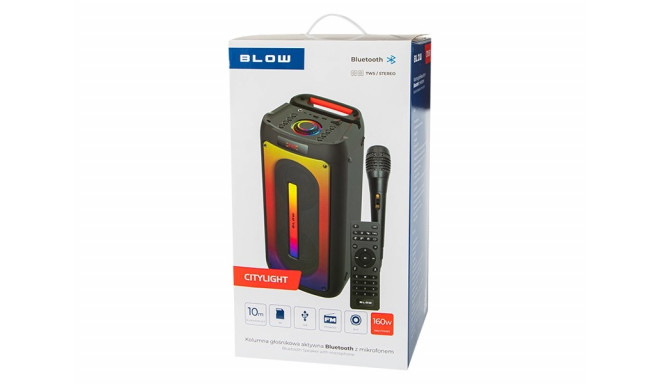 Bluetooth speaker CityLIGHT + remote control + microphone
