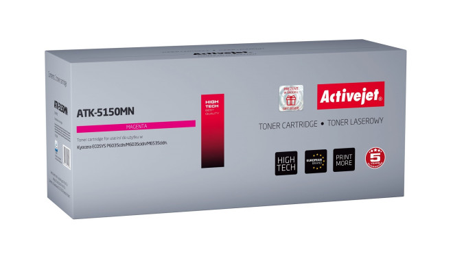 Activejet ATK-5150MN Toner Cartridge (replacement for Kyocera TK-5150M; Supreme; 10000 pages; magent