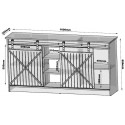 Komoda 160x80x35 GRANERO stare drewno