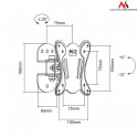 Maclean monitori kinnitus 20kg MC-670
