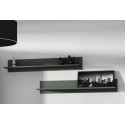 Cama set of two shelves 125cm SOHO black matte