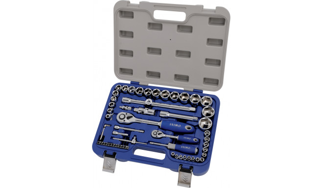 Sockets 4-32mm and bits set 1/4" and 1/2" 58 pcs Irimo