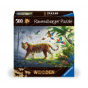 Ravensburger puidust pusle 500 tk Tiiger džunglis