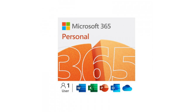 Microsoft 365 Personal, 12 kuu tellimus, 1 kasutaja / 5 seadet, 1 TB OneDrive, ENG