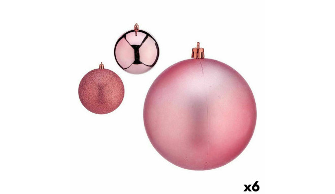 Set of Christmas balls Krist+ 00810 00810 Pink Plastic (6 Units)