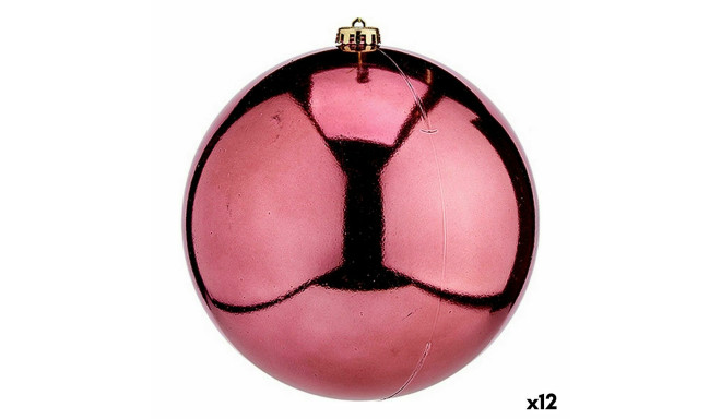 Christmas Bauble Pink Plastic 20 x 21 x 20 cm (12 Units)